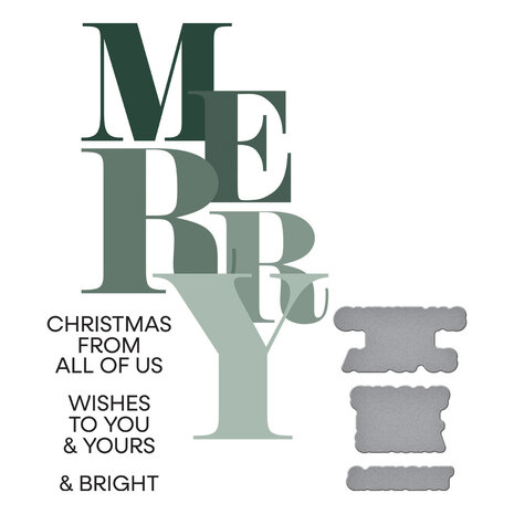 Spellbinders Color Mix Merry Registration Press Plates & Die Set (BPR-016) (DISCONTINUED) Spellbinders Color Mix Merry Registration Press Plates & Die Set (BPR-016) (DISCONTINUED)
