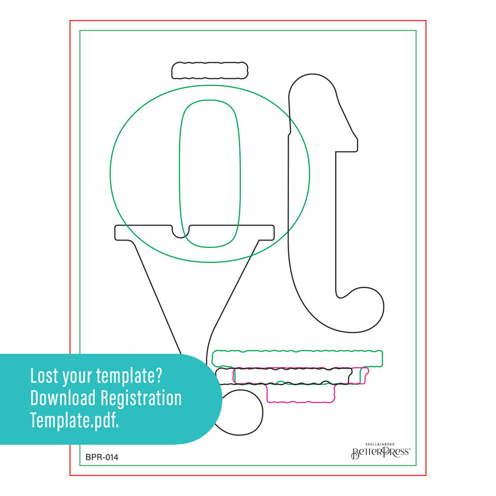 Spellbinders Color Mix Joy Registration Press Plates (BPR-014) (DISCONTINUED) Spellbinders Color Mix Joy Registration Press Plates (BPR-014) (DISCONTINUED)