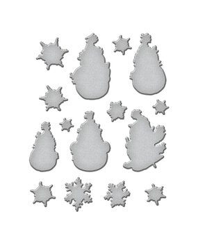 Spellbinders Sketched Snowmen Etched Dies (S6-242) (DISCONTINUED)