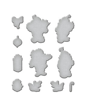 Spellbinders Sketched Santas Etched Dies (S6-241) (DISCONTINUED)