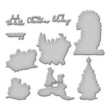 Spellbinders Sketched Christmas Etched Dies (S7-257) (DISCONTINUED)