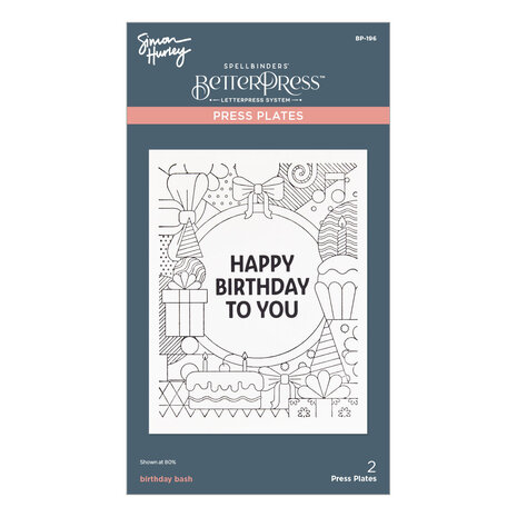 Spellbinders Birthday Bash Press Plate & Die Set (BP-196) (DISCONTINUED) Spellbinders Birthday Bash Press Plate & Die Set (BP-196) (DISCONTINUED)