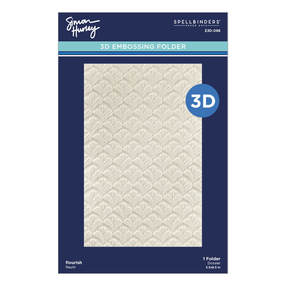 Spellbinders Flourish 3D Embossing Folder (E3D-098)