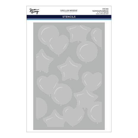 Spellbinders Layered Party Balloons Stencils (STN-089) Spellbinders Layered Party Balloons Stencils (STN-089)