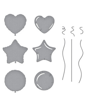 Spellbinders Mylar Balloons Etched Dies (S4-1349) (DISCONTINUED) Spellbinders Mylar Balloons Etched Dies (S4-1349) (DISCONTINUED)