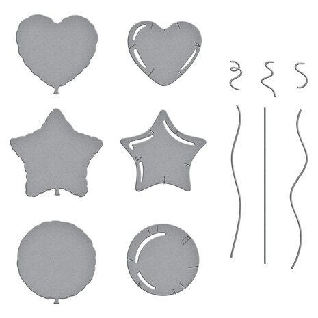 Spellbinders Mylar Balloons Etched Dies (S4-1349) (DISCONTINUED) Spellbinders Mylar Balloons Etched Dies (S4-1349) (DISCONTINUED)