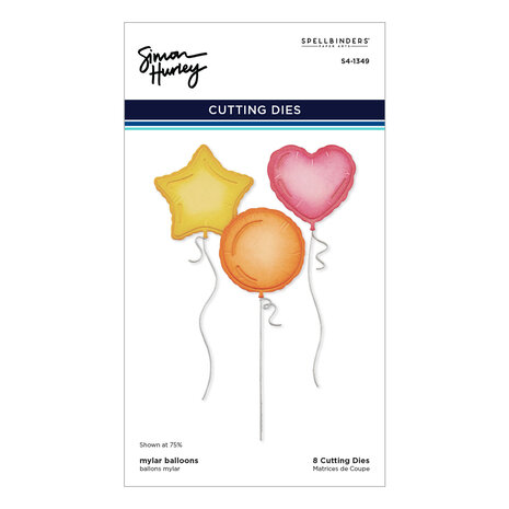Spellbinders Mylar Balloons Etched Dies (S4-1349) (DISCONTINUED)