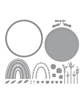 Spellbinders Gathering Stitches Etched Dies (S5-629)