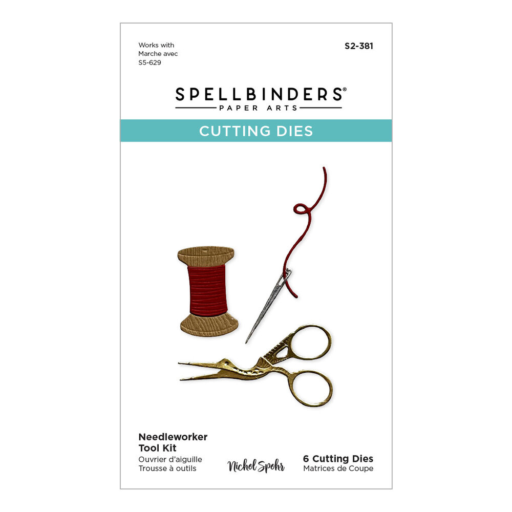Spellbinders Needleworker Tool Kit Etched Dies (S2-381) (DISCONTINUED) Spellbinders Needleworker Tool Kit Etched Dies (S2-381) (DISCONTINUED)