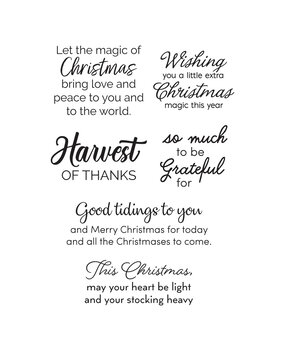 Spellbinders Nichol's Needlework Sentiments Clear Stamp (STP-240)