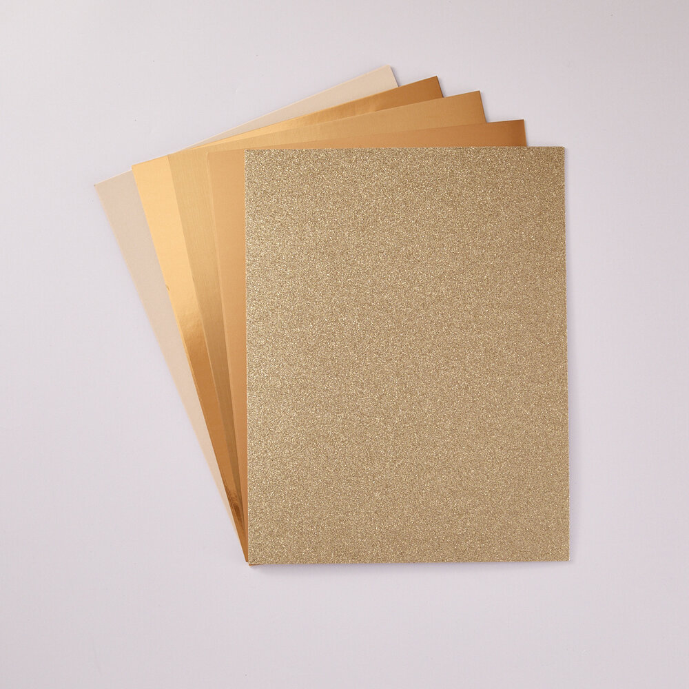 Spellbinders Rose Gold Assortment 8 1/2x11 Inch Treasured Cardstock (15pcs) (SCSP-003) Spellbinders Rose Gold Assortment 8 1/2x11 Inch Treasured Cardstock (15pcs) (SCSP-003)