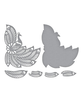 Spellbinders Glorious Peacock Etched Dies (S6-237)