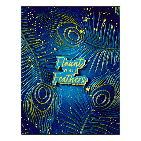 Spellbinders Feather Flourish 3D Embossing Folder (E3D-095) Spellbinders Feather Flourish 3D Embossing Folder (E3D-095)