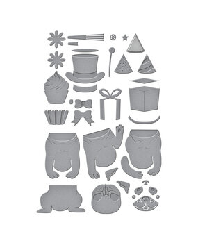 Spellbinders Party Puggles Etched Dies (S5-632)