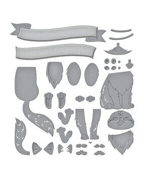 Spellbinders Cheerful Kittens Etched Dies (S4-1342)