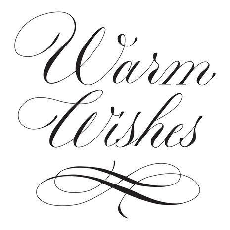 Spellbinders Copperplate Warm Wishes Press Plate (BP-179) Spellbinders Copperplate Warm Wishes Press Plate (BP-179)