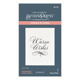 Spellbinders Copperplate Warm Wishes Press Plate (BP-179) Spellbinders Copperplate Warm Wishes Press Plate (BP-179)