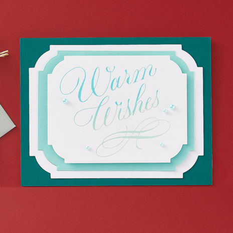 Spellbinders Copperplate Warm Wishes Press Plate (BP-179) Spellbinders Copperplate Warm Wishes Press Plate (BP-179)