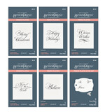 Spellbinders Copperplate Holiday Sentiments BetterPress Plates Bundle (BD-0861) Spellbinders Copperplate Holiday Sentiments BetterPress Plates Bundle (BD-0861)