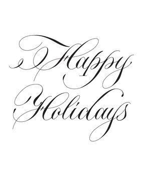 Spellbinders Copperplate Happy Holidays Press Plate (BP-178) Spellbinders Copperplate Happy Holidays Press Plate (BP-178)