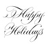 Copperplate Happy Holidays Press Plate (BP-178) Copperplate Happy Holidays Press Plate (BP-178)