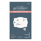 Spellbinders Copperplate Gift Tag Press Plate & Die Set (BP-184) Spellbinders Copperplate Gift Tag Press Plate & Die Set (BP-184)