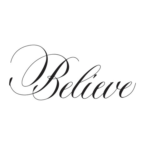 Spellbinders Copperplate Believe Press Plate (BP-183) Spellbinders Copperplate Believe Press Plate (BP-183)