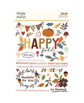 Simple Stories Cider & Donuts Rub Ons (22931) (OUTLET)