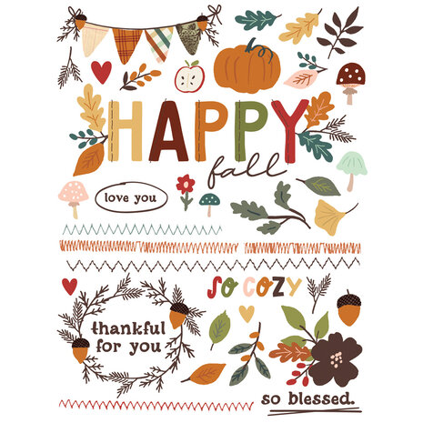 Simple Stories Cider & Donuts Rub Ons (22931)