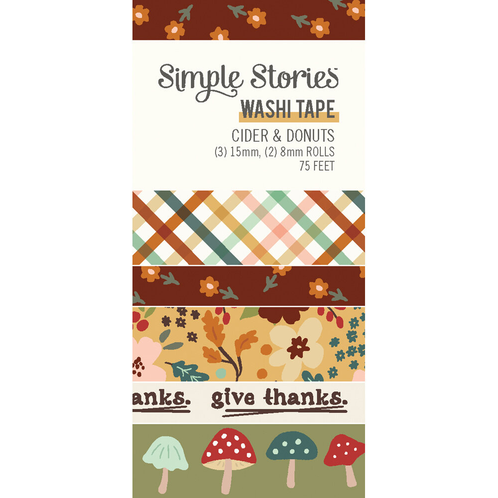 Simple Stories Cider & Donuts Washi Tape (22928) (OUTLET)