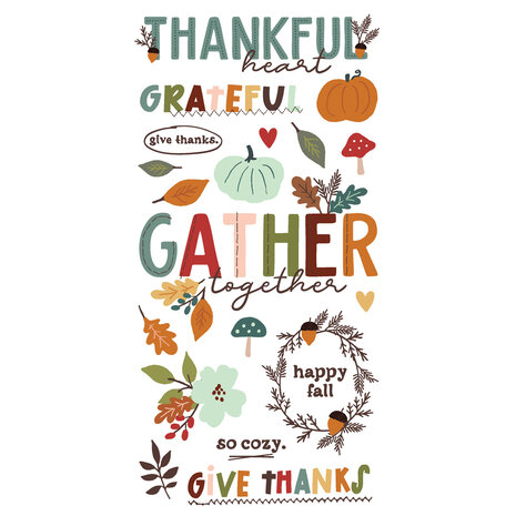 Simple Stories Cider & Donuts Foam Stickers (22925) (OUTLET)