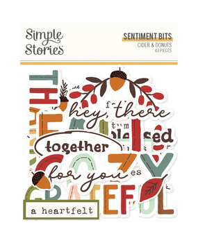 Simple Stories Cider & Donuts Sentiment Bits & Pieces (22921)