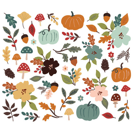 Simple Stories Cider & Donuts Floral Bits & Pieces (22920)