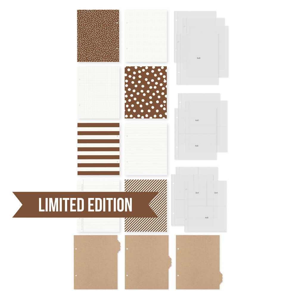 Simple Stories Limited Edition Brown 6x8 Inch SN@P! Binder (10781)