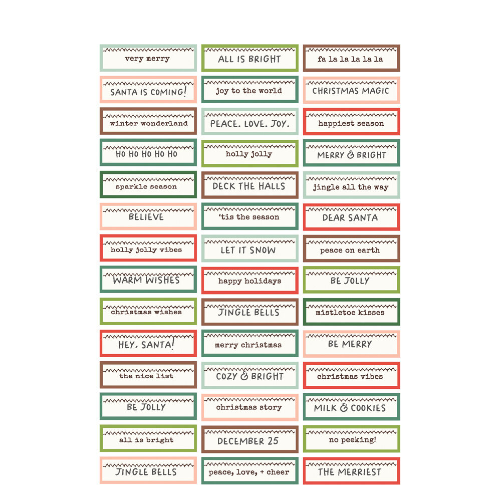 Simple Stories Santa's Village Sticker Book (23022) (OUTLET)