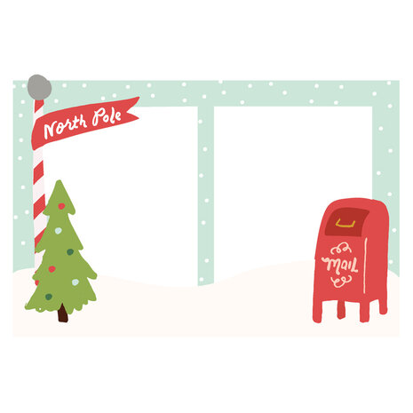 Simple Stories Santa's Village Chipboard Frames (23023)