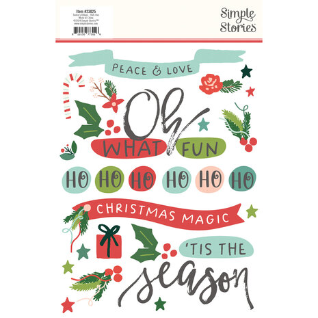 Simple Stories Santa's Village Rub Ons (23025) (OUTLET)