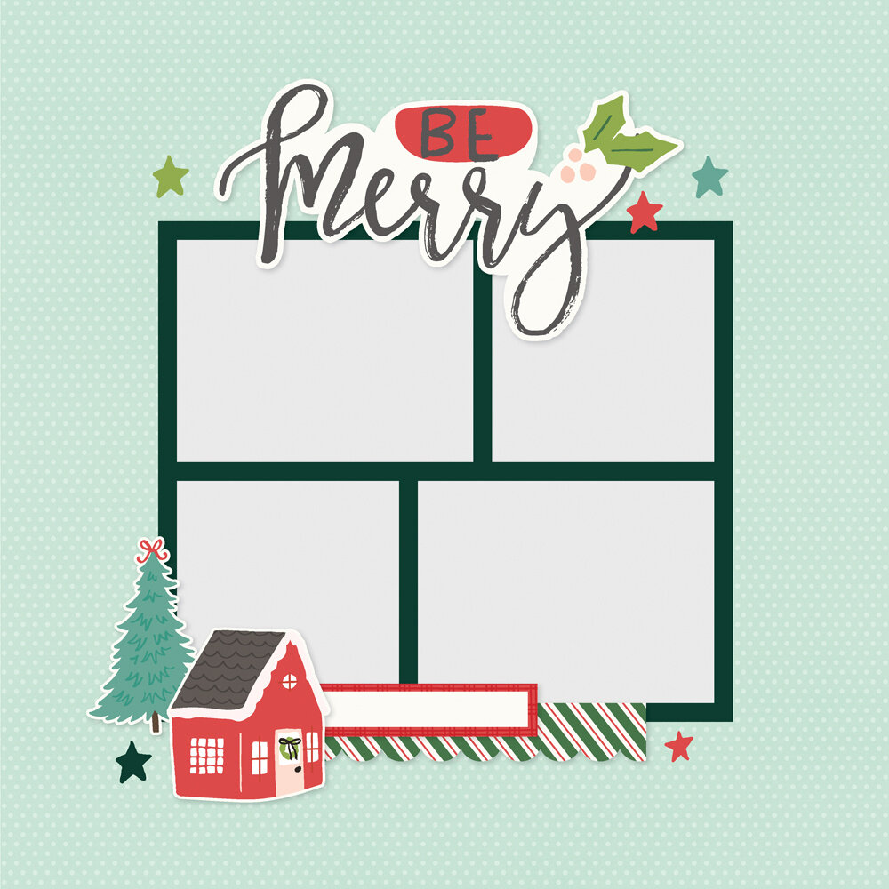 Simple Stories Santa's Village Simple Pages Pieces (23029)