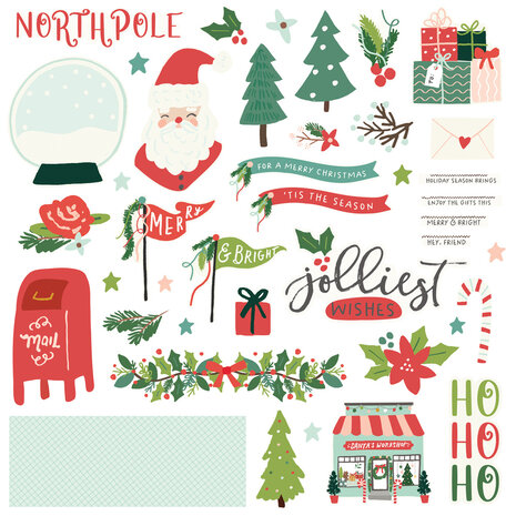 Simple Stories Santa's Village Simple Cards Kit (23030)