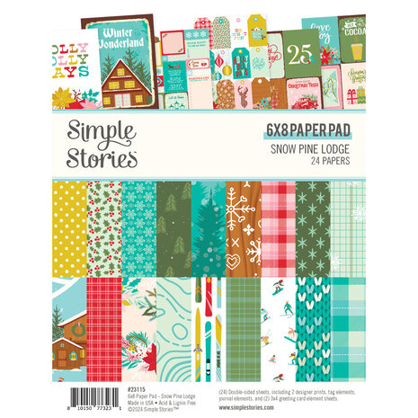 Simple Stories Snow Pine Lodge 6x8 Inch Paper Pad (23115)