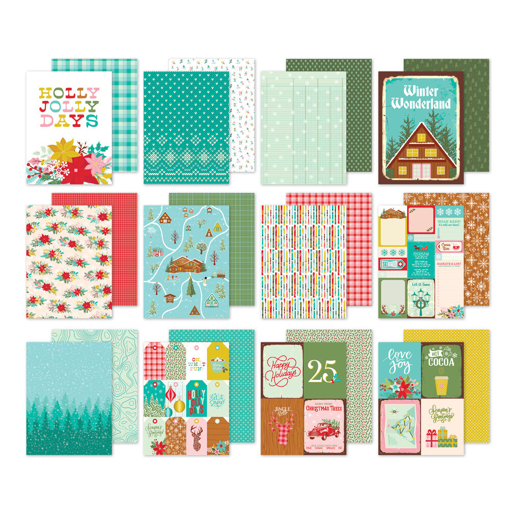 Simple Stories Snow Pine Lodge 6x8 Inch Paper Pad (23115)