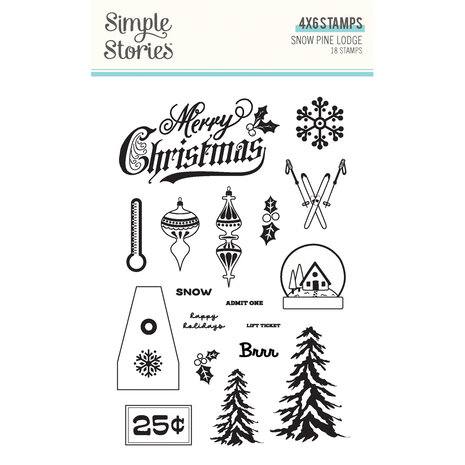 Simple Stories Snow Pine Lodge Stamps (23116) (OUTLET)