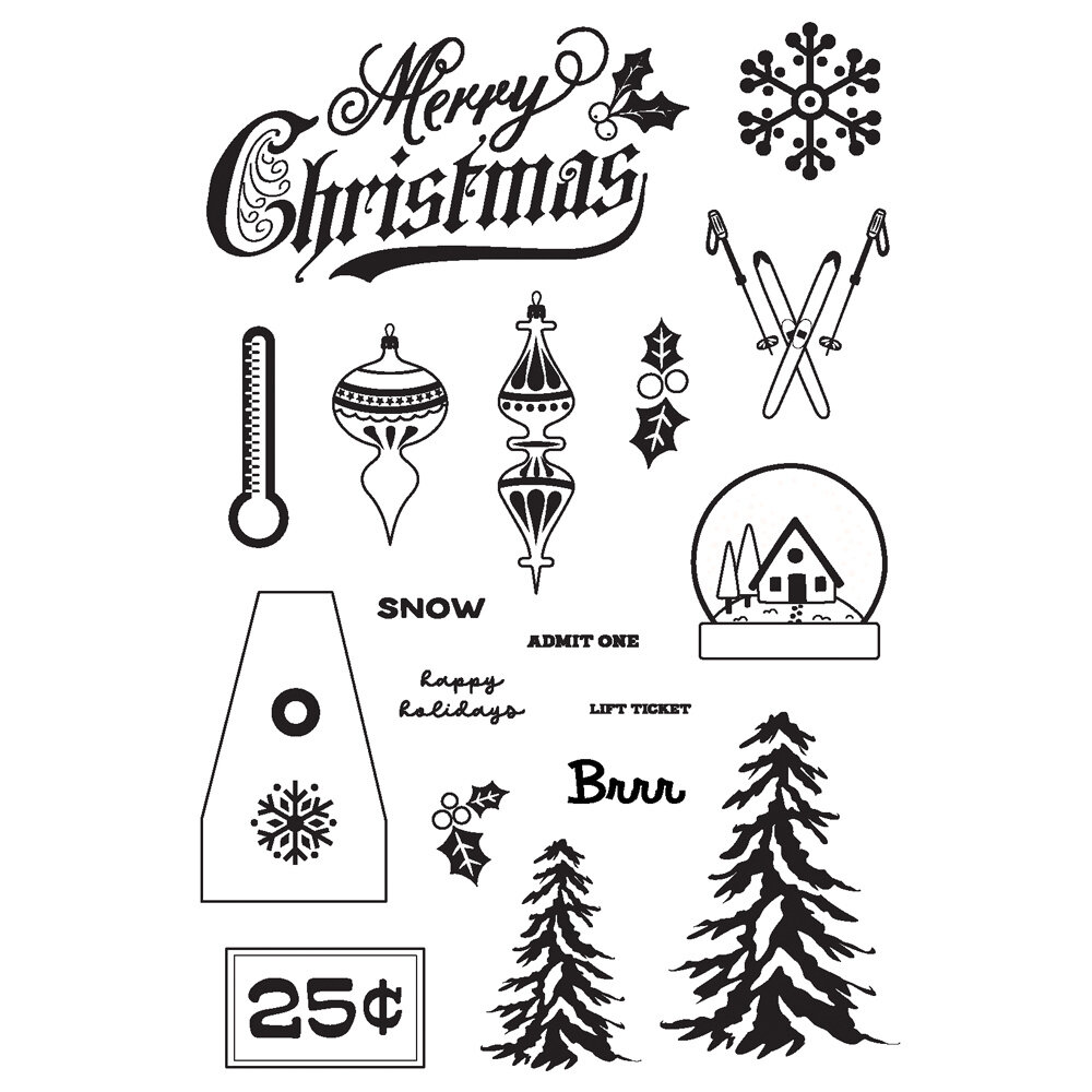 Simple Stories Snow Pine Lodge Stamps (23116)