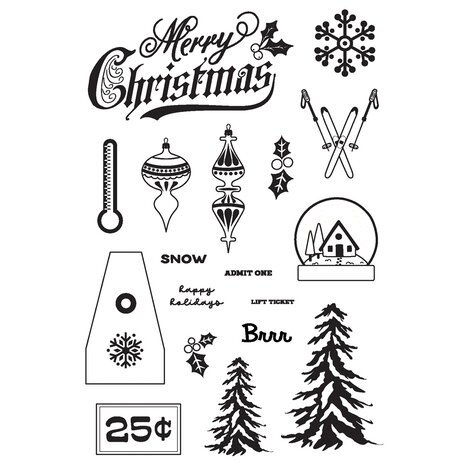 Simple Stories Snow Pine Lodge Stamps (23116)