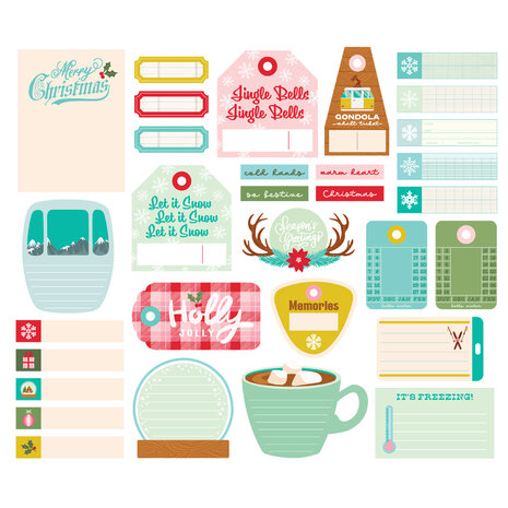 Simple Stories Snow Pine Lodge Journal Bits & Pieces (23119)