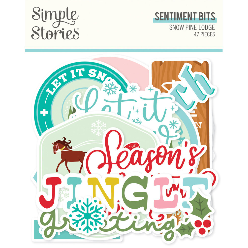 Simple Stories Snow Pine Lodge Sentiment Bits & Pieces (23122)