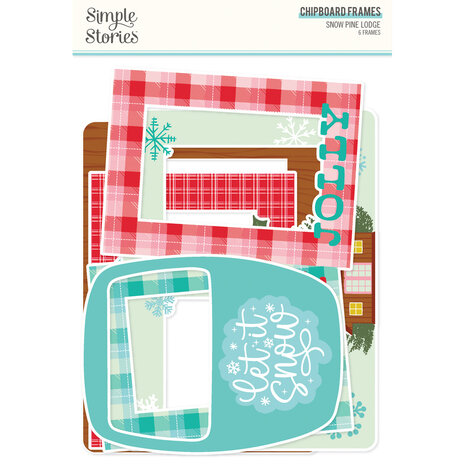 Simple Stories Snow Pine Lodge Chipboard Frames (23125)