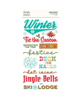 Simple Stories Snow Pine Lodge Foam Stickers (23126)