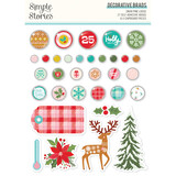 Simple Stories Snow Pine Lodge Decorative Brads (23128)