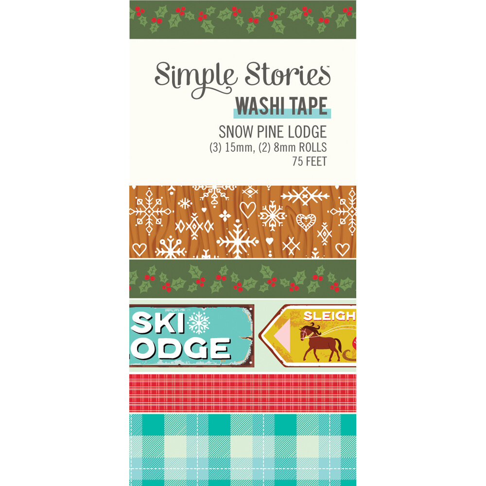 Simple Stories Snow Pine Lodge Washi Tape (23130) (OUTLET)